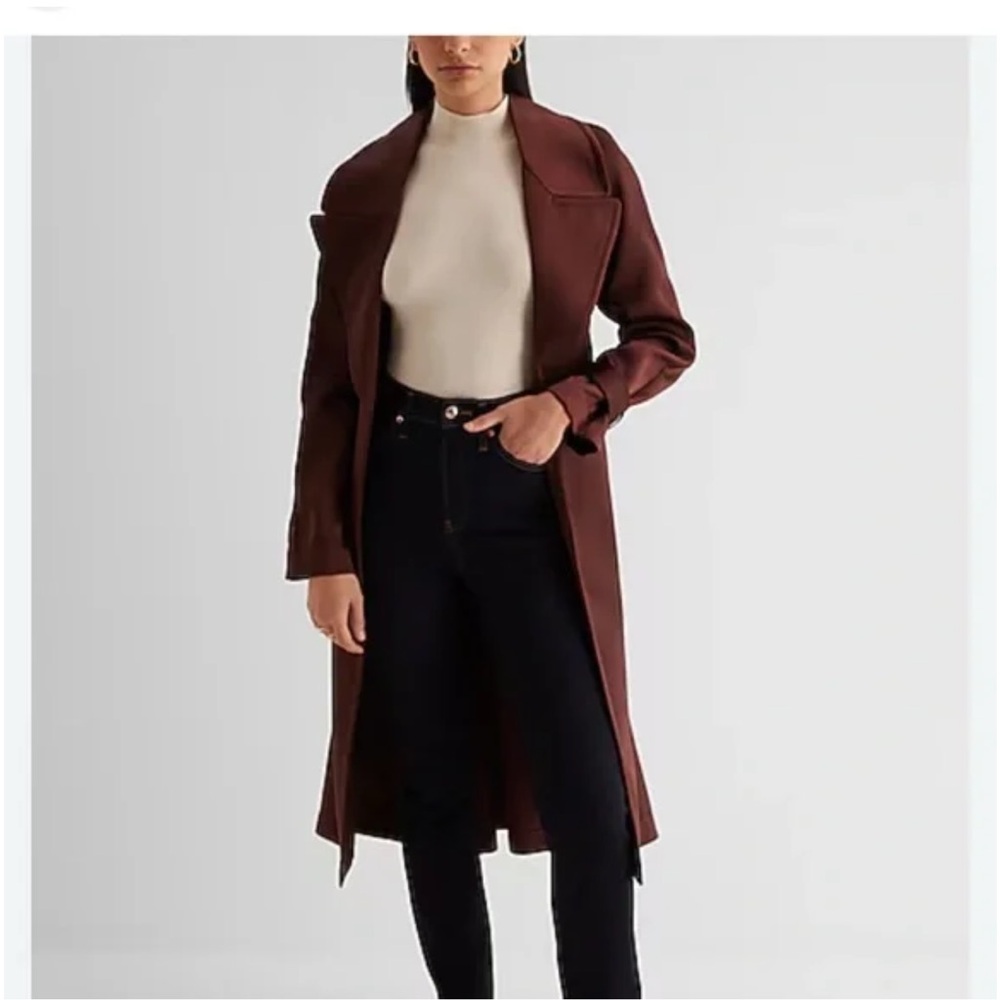 Express Brown Trench Coat
